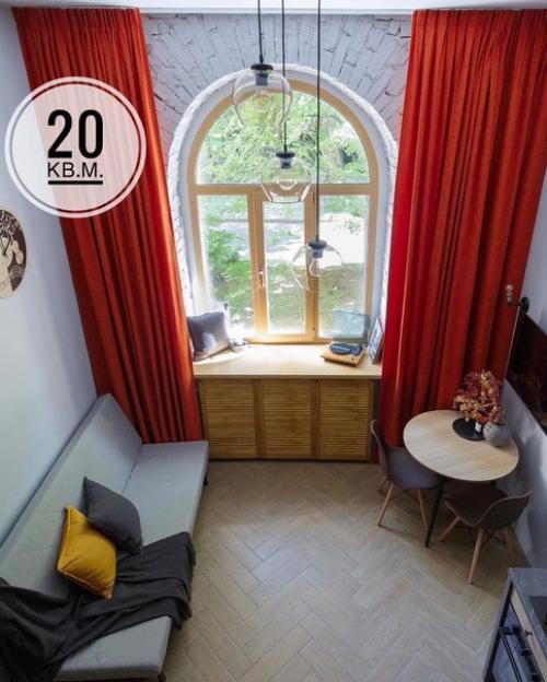 Крошечная площадь этой квартиры студии. 06