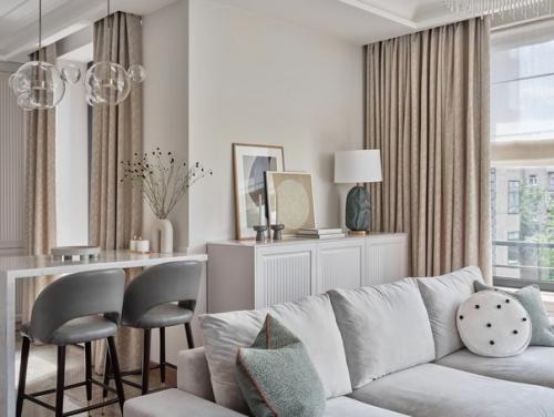 Дизайнер отлично поработал над квартирой с очень сложной планировкой. 02