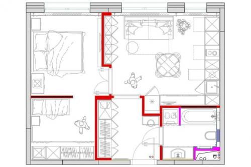 Винтажное настроение в новостройке. 08