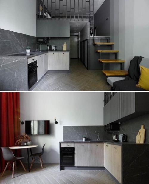 Крошечная площадь этой квартиры студии. 08