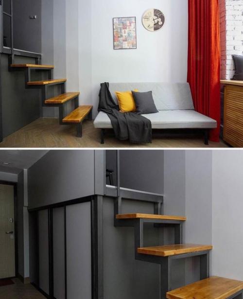 Крошечная площадь этой квартиры студии.