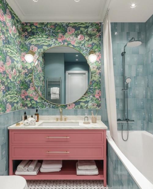 В этой ванной комнате красивая не только цветовая гамма. 01