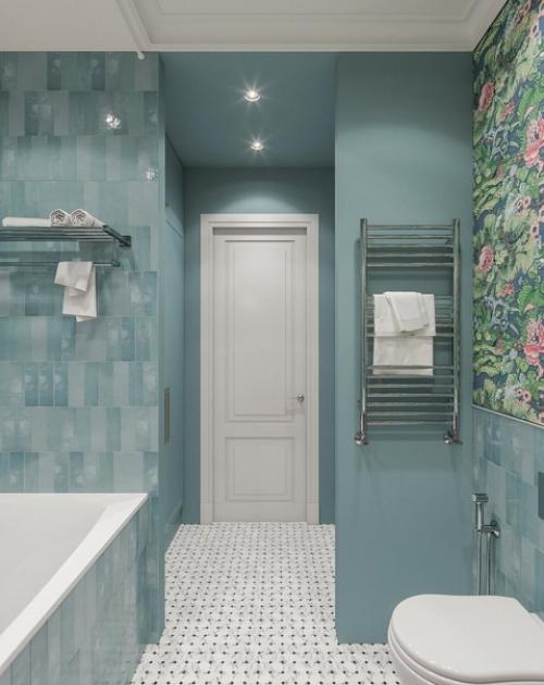 В этой ванной комнате красивая не только цветовая гамма. 02