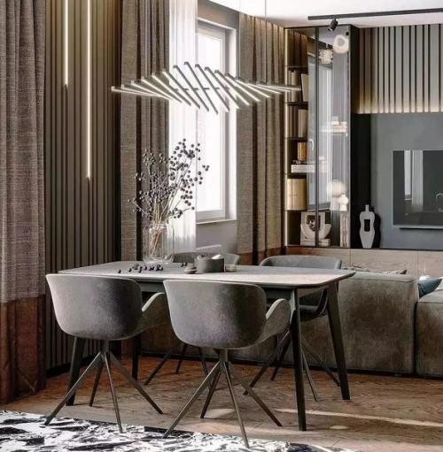 24 м 2 стильной кухни. 04