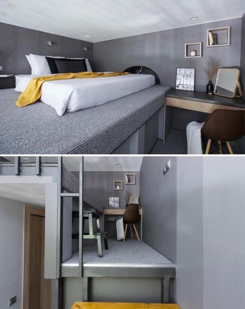 Крошечная площадь этой квартиры студии. 05