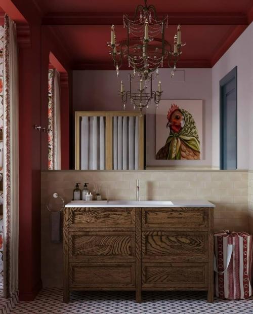 Ванная комната в алом цвете. 04