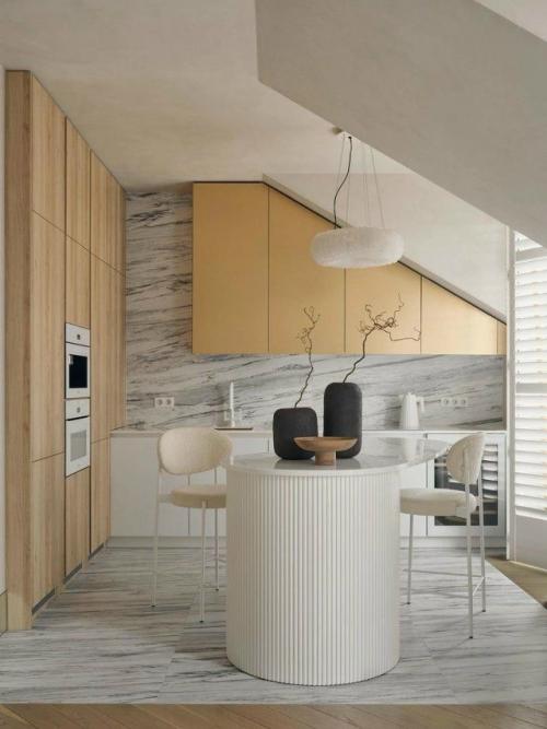 Французский шарм под крышей: мансарда с атмосферой Парижа. 01