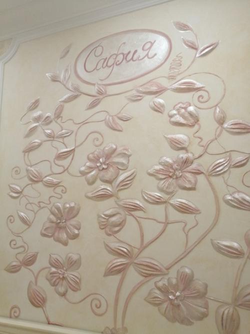 Сделала 2 декоративных пано, в детской, для двоих девочек. 03