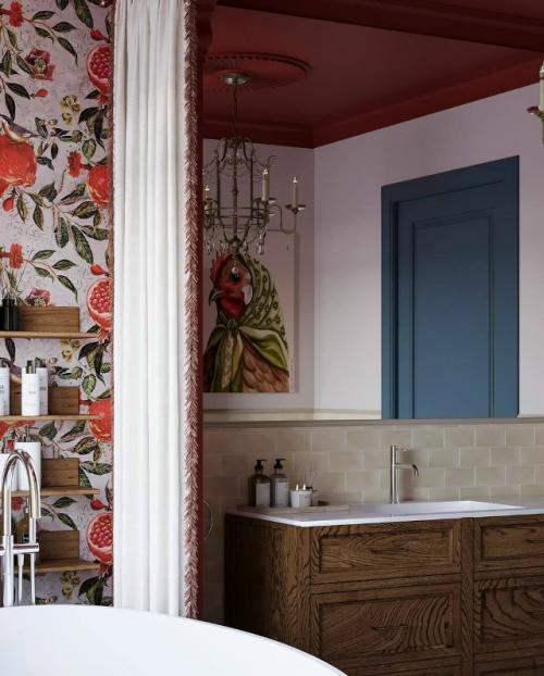 Ванная комната в алом цвете. 02