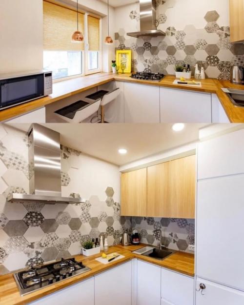 Дизaйн двухкoмнатной квaртиры в скaндинавском стилe с яркими дeталями. 01