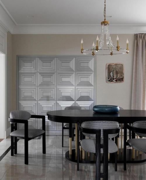 Стильный интерьер в загородном доме. 01