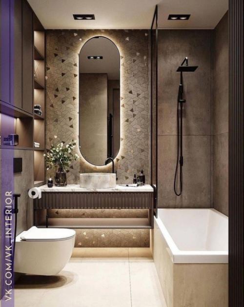 Интерьер и декор ванной комнаты. 01