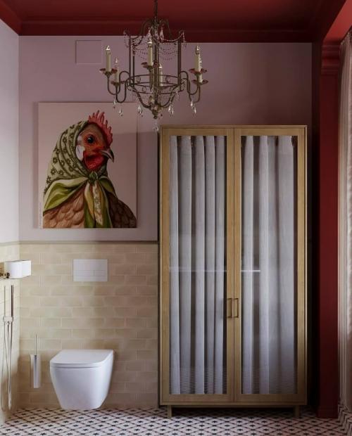Ванная комната в алом цвете. 06