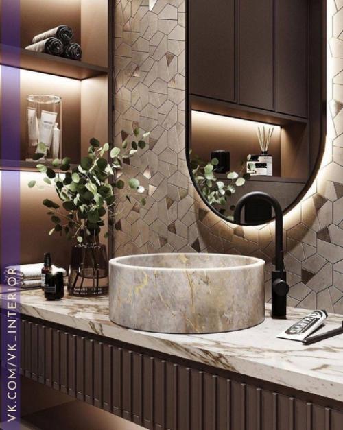Интерьер и декор ванной комнаты.