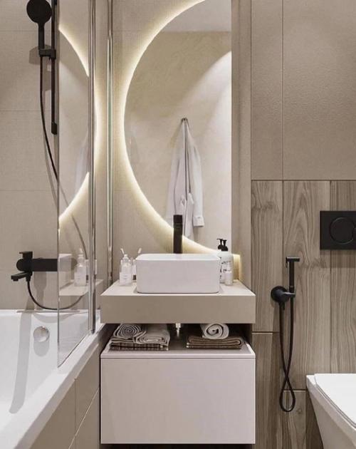 Современный интерьер. С применением большого количества стильных элементов, который отлично сочетаются и дополняют друг друга. 05