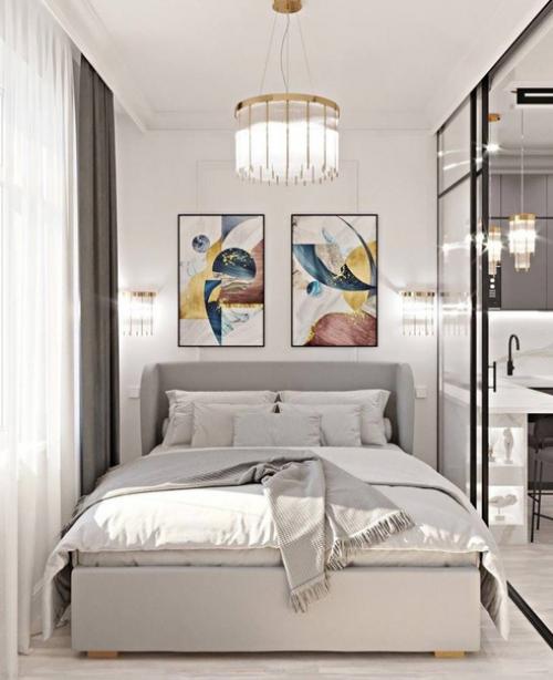 Светлый интерьер в серых тонах. 09