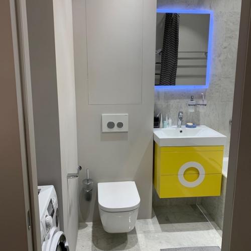 Оцените дизайн!  Однокомнатная квартира, перепланировка в евродвушку. 06