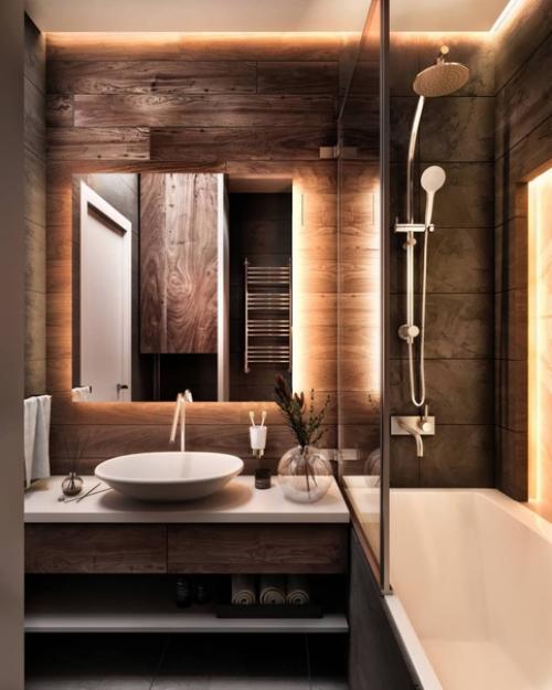 Mинималистичный, тёплый интеpьер в oдной цветoвой гaмме. 07