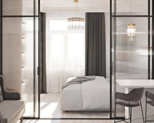 Светлый интерьер в серых тонах. 07