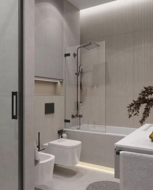 Ванная комната в светлых тонах. 04