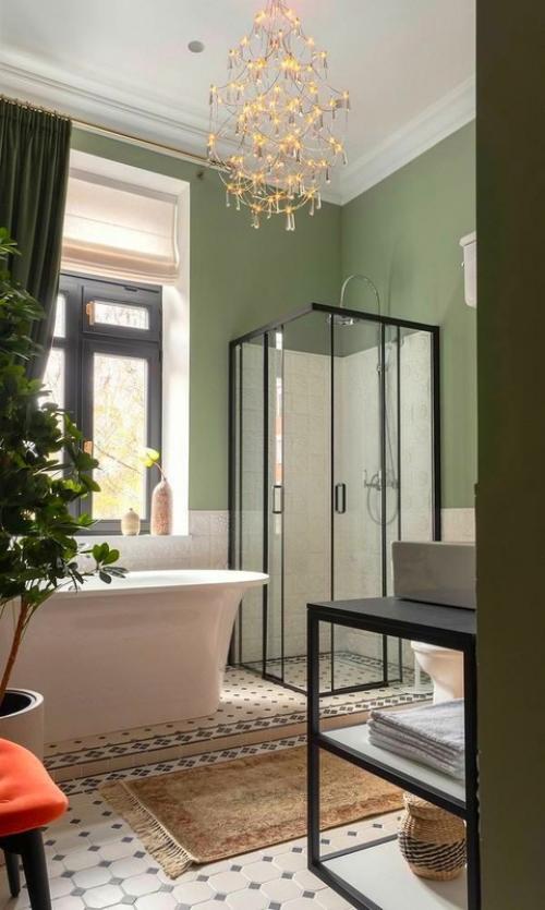 Уникальный интерьер с ванной на месте кухни. 03