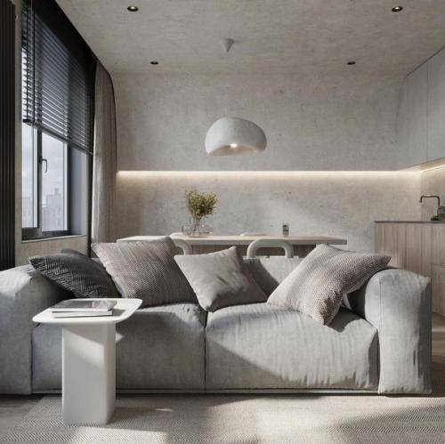 Гармоничный, монохромный интерьер. 02