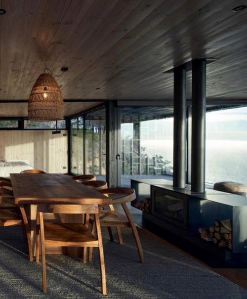 Безумно красивый интерьер дома в темных тонах. 04