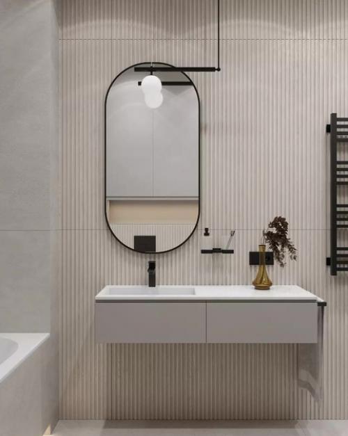 Ванная комната в светлых тонах. 03