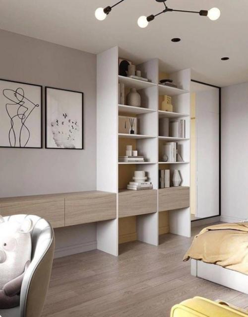 Просторная детская комната, которая была отлично продумана. 02