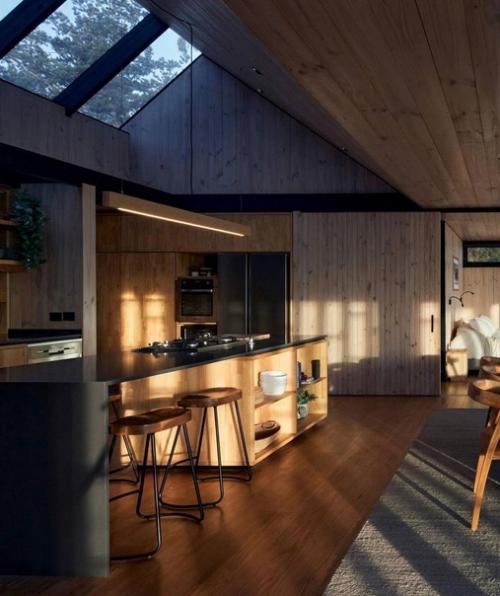 Безумно красивый интерьер дома в темных тонах. 02