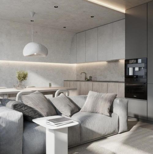 Гармоничный, монохромный интерьер. 04