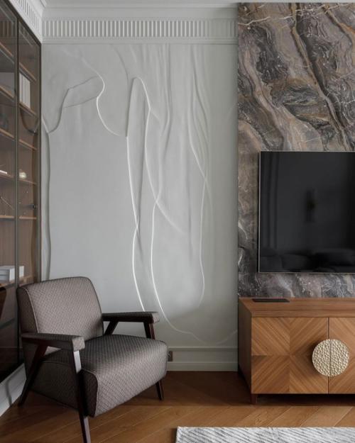 Контрасты в гармонии: просторная квартира. 01