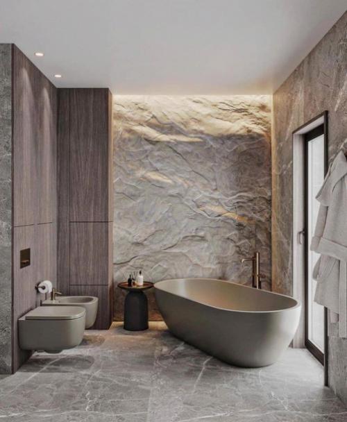 Проект стильной ванной комнаты. 03