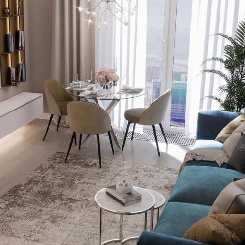 Светлый интерьер. С множеством интересных деталей. 07