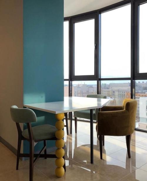 Очень необычный интерьер кухни. 07