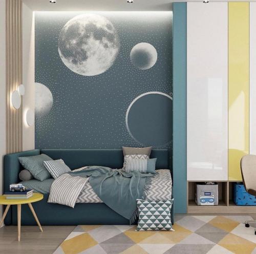 Светлый интерьер. С множеством интересных деталей. 01