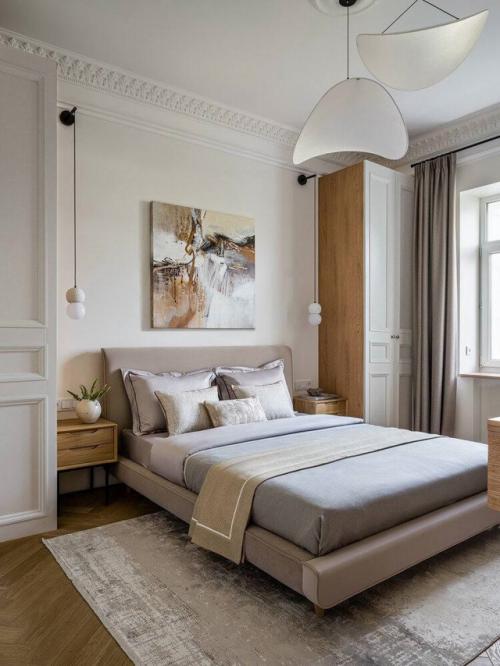 Сталинка с характером: белая кухня и винтажные акценты. 05