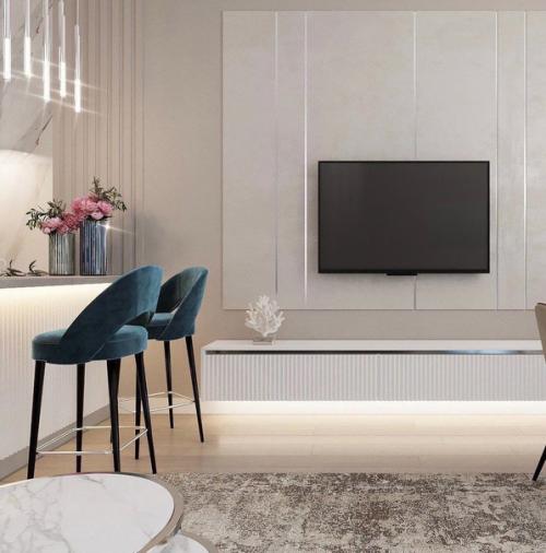 Светлый интерьер. С множеством интересных деталей. 03