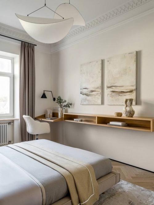 Сталинка с характером: белая кухня и винтажные акценты. 06