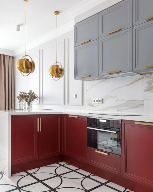 Акцент на красный: смелый интерьер. 03