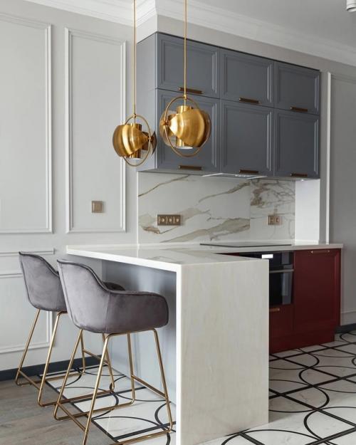 Акцент на красный: смелый интерьер. 01