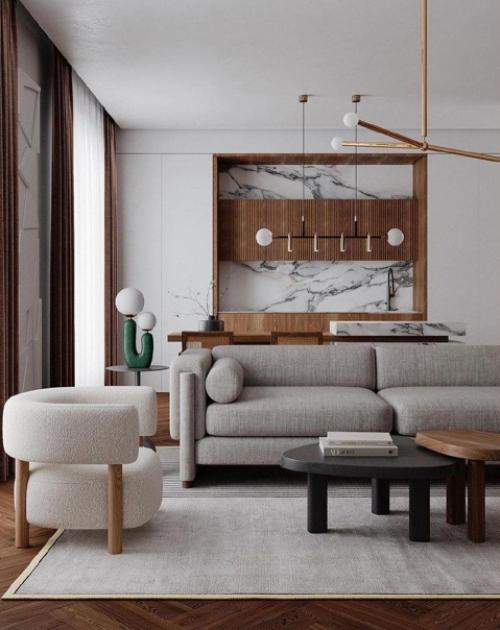 Интерьер в коричневых тонах. 05