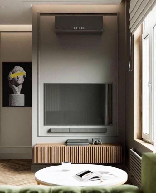 Фисташковый цвет эту квартиру полонил.