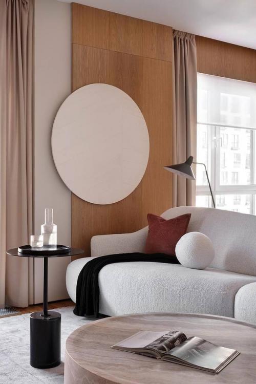 Нежные акценты и светлая гармония: квартира в Москве. 04