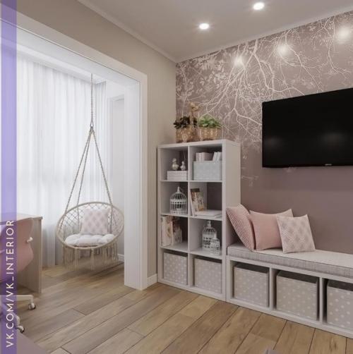 Нежнейший, приятный интерьер для девочки подростка. 02