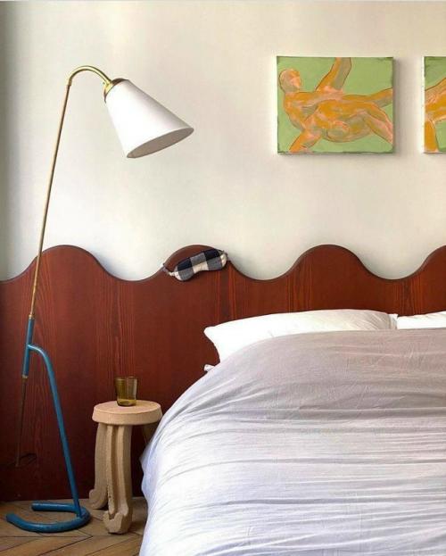 Тренд: волнистое изголовье в интерьере. 02