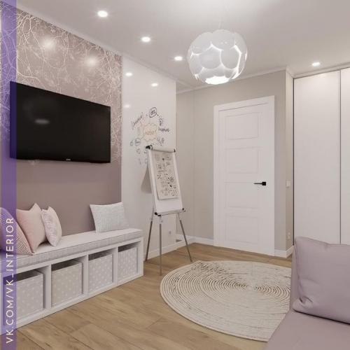 Нежнейший, приятный интерьер для девочки подростка. 08