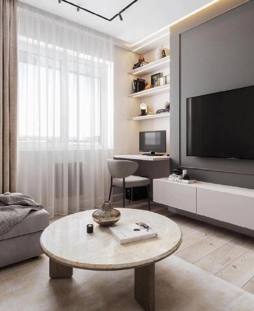 Интерьер кухни - гостиной. 02