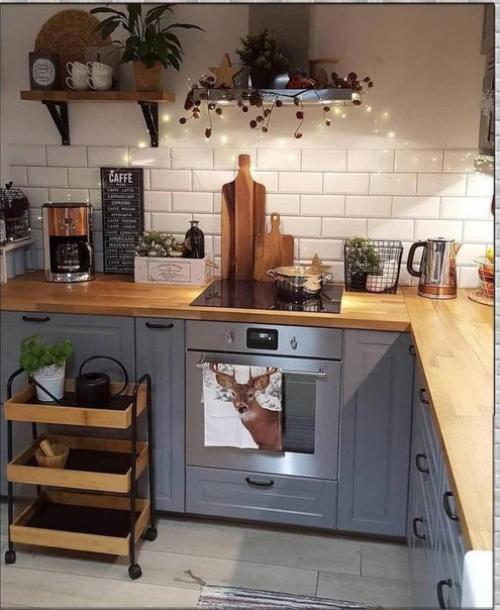 Атмосферная кухня.  На такой будет очень приятно. 06