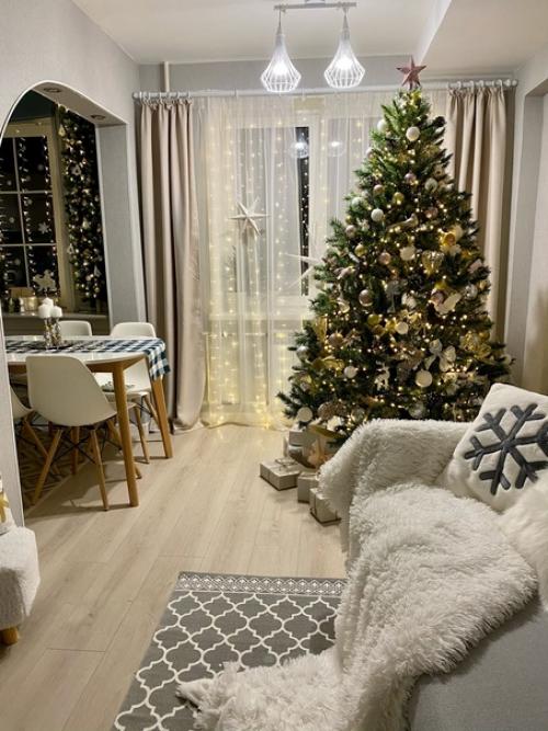 Хочу поделиться своим новогодним настроением в гостиной.